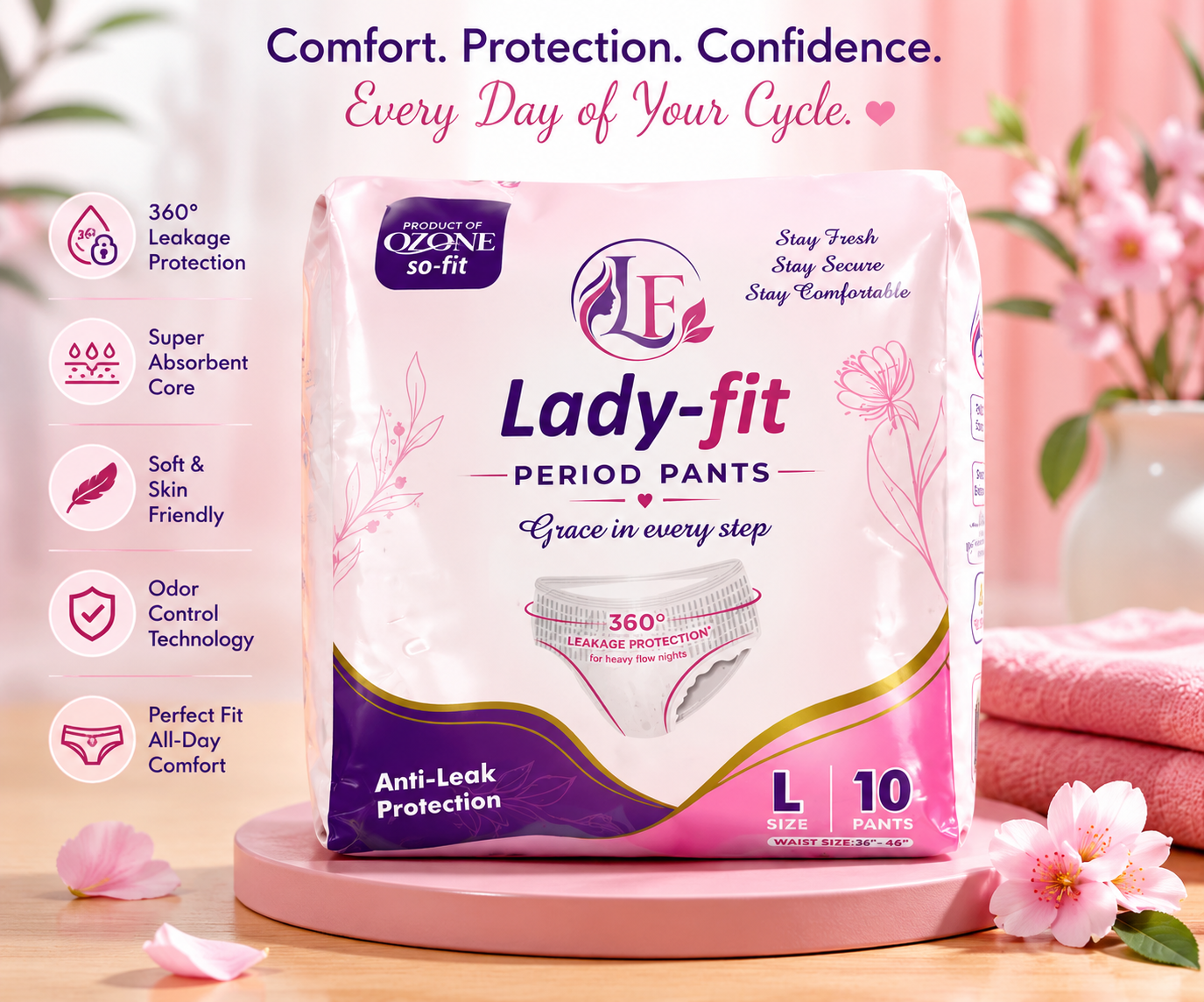 Lady-fit Period Pents